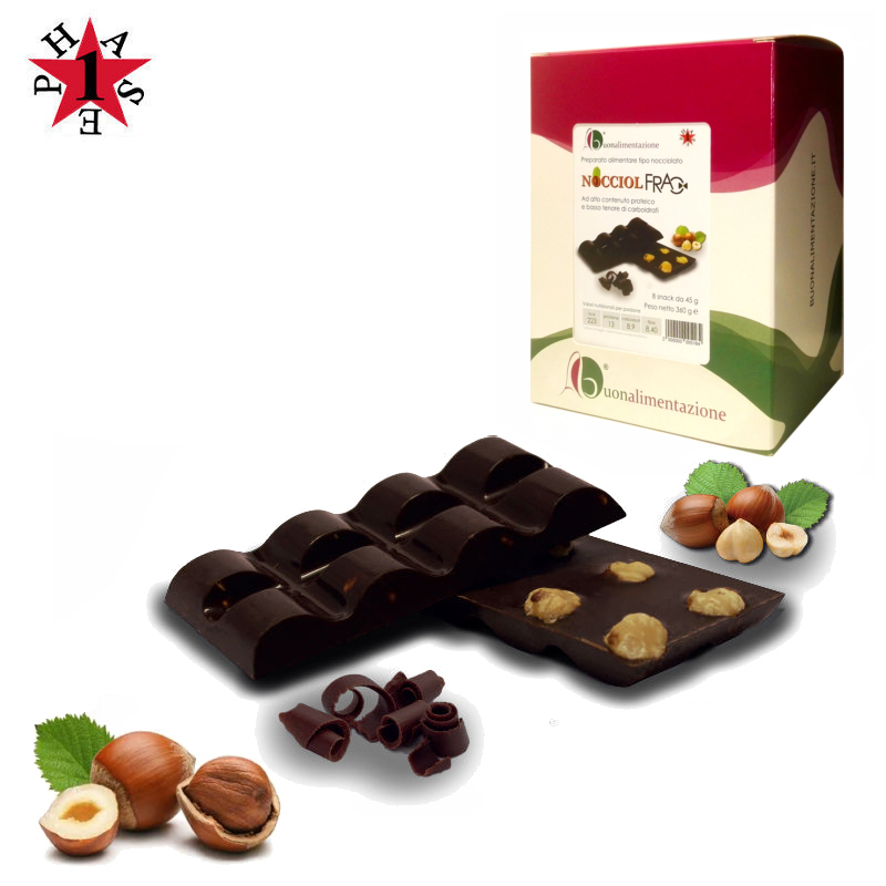 Nocciolato Proteico “Nocciol Frac” Fase 1 – 8  x 45g Buonalimentazione
