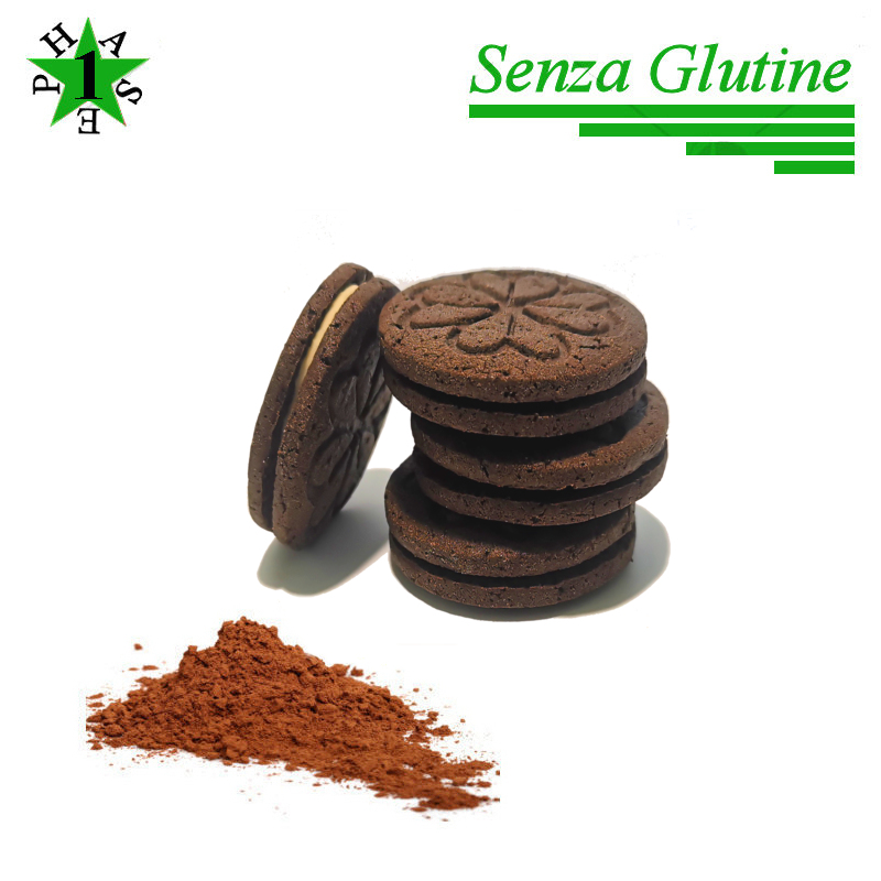 Biscotti Cacao Proteici Farciti Fase 1 – Senza Glutine 12 x 14,25g