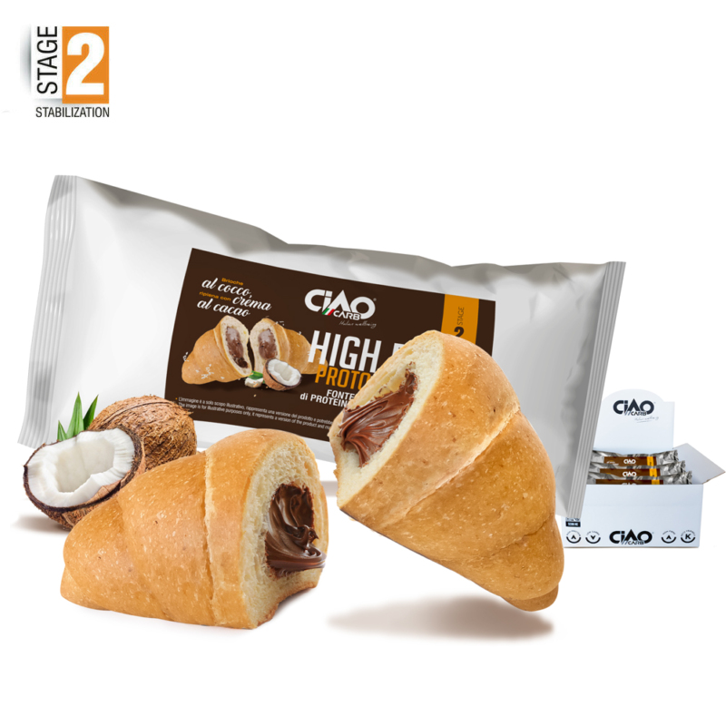 Protobrio Ciao Carb al Cocco con ripieno cioccolato Ciao Carb – 60g- PROMO DEGUSTAZIONE