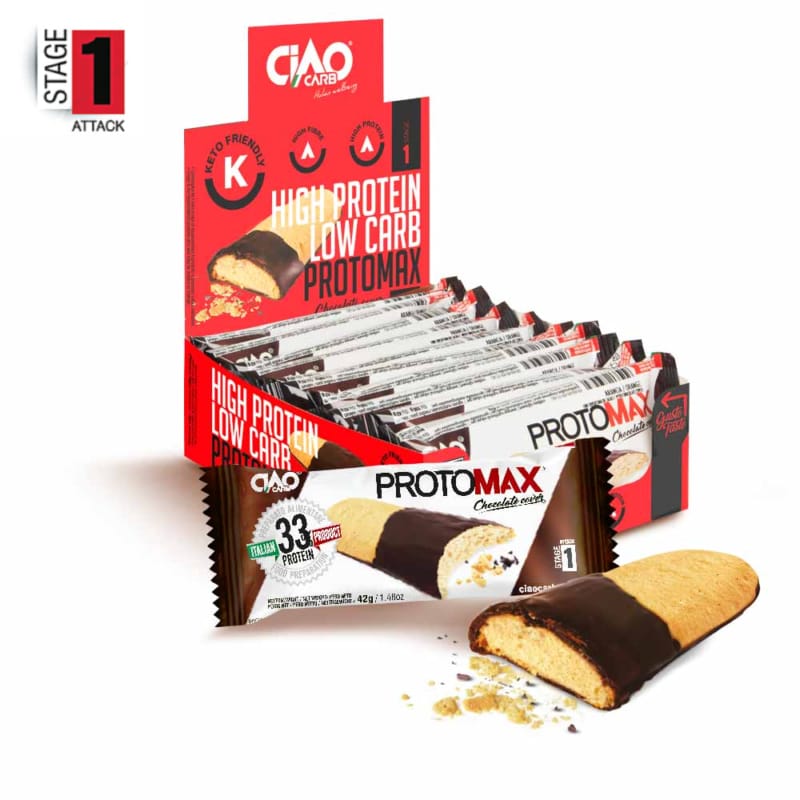 Protomax Glassato CiaoCarb Stage1 – Vari Gusti Box 10x42g