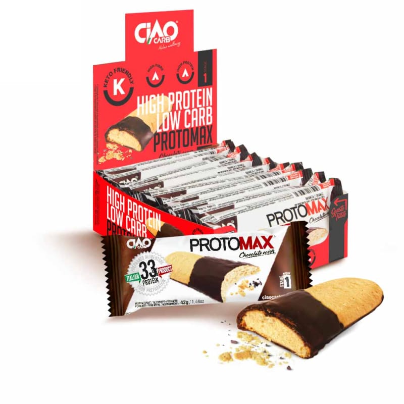 Protomax Glassato CiaoCarb Stage1 – Vari Gusti Box 10x42g - immagine 2