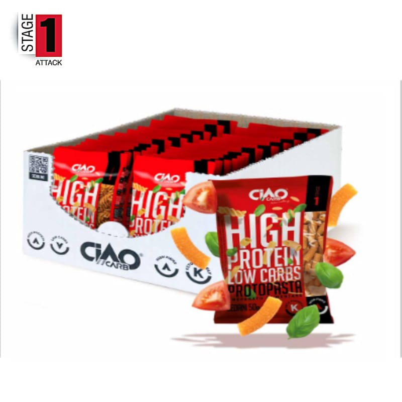 Pasta proteica CiaoCarb  Stage 1 – Vari formati in monoporzione Box 30 x 50g