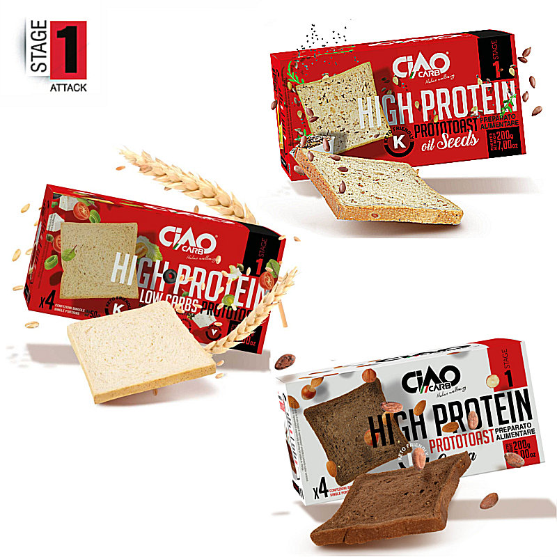 ProtoToast CiaoCarb Stage 1 Confez. 4 x 50g – Vari Gusti