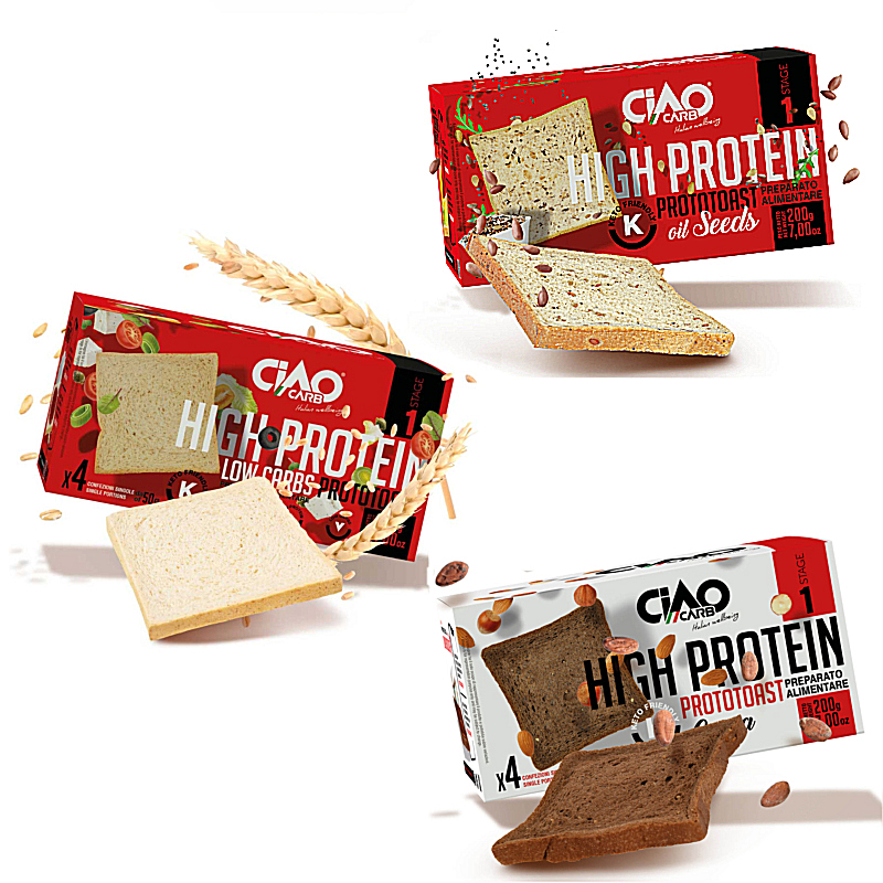 ProtoToast CiaoCarb Stage 1 Confez. 4 x 50g – Vari Gusti - immagine 2