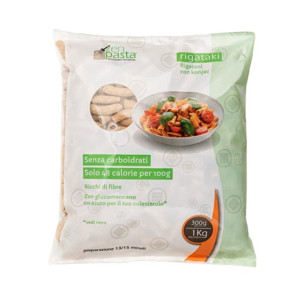 Rigatoni di Konjac Secchi o Rigataki – ZEN Pasta in Conf. da 60g. o 300g.
